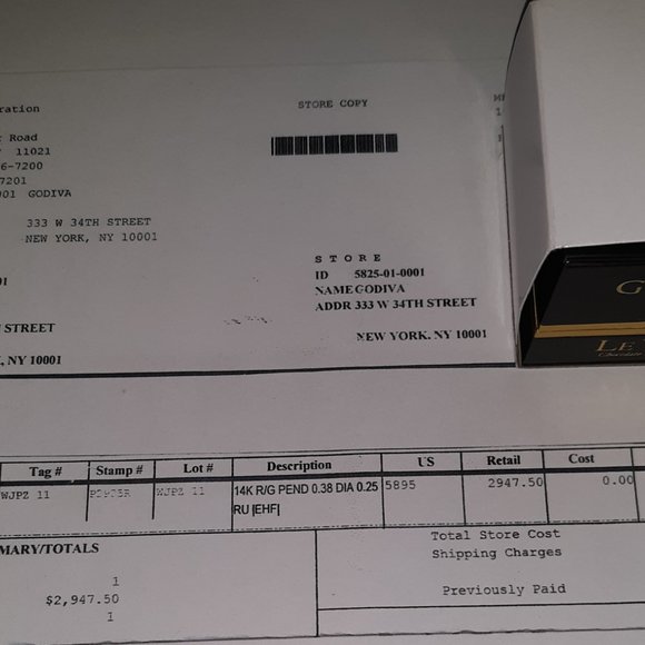 GODIVA x LE Vian 14K Diamond Heart Necklace - Picture 8 of 8